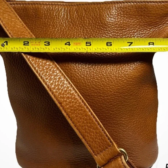 Authentic COACH Shoulder / Cross Body Bag in Pebbled Leather 4907 Brown Vntg. - Picture 7 of 15